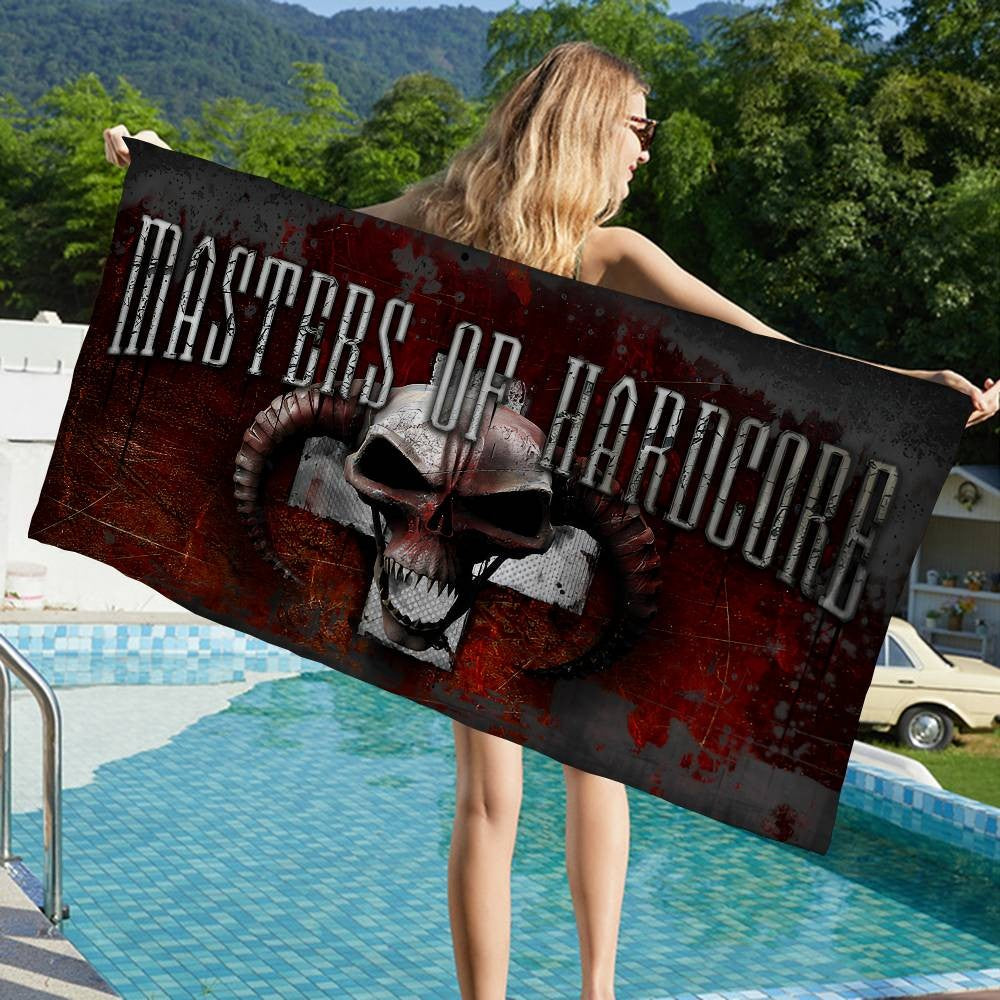 Masters Of Hardcores Microfiber Printed Beach Towel Mountain Climbing Yoga Beach Swimming Running Absorbent Soft Towel