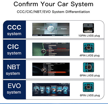 12,8" 2400*900 Android 14 Snapdragon 665 Wireless CarPlay Android Auto Som Automotivo Para BMW F06 CIC NBT 2011-2018 Rádio GPS Tela