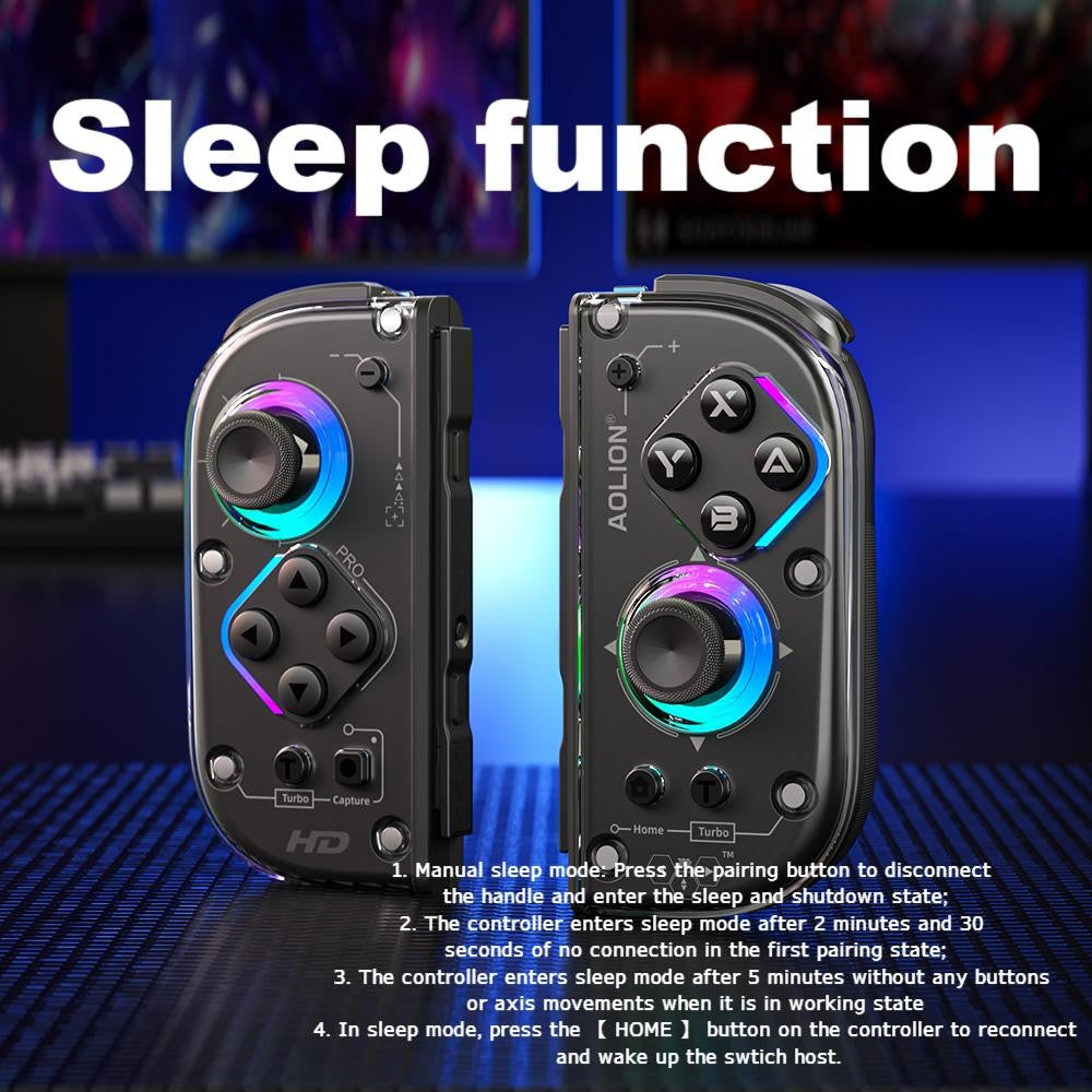 AOLION J20 Hall Joy-con Gamepad for NS2/Switch OLED/Switch NFC HD Shake Lite Left and Right Split Game Controller