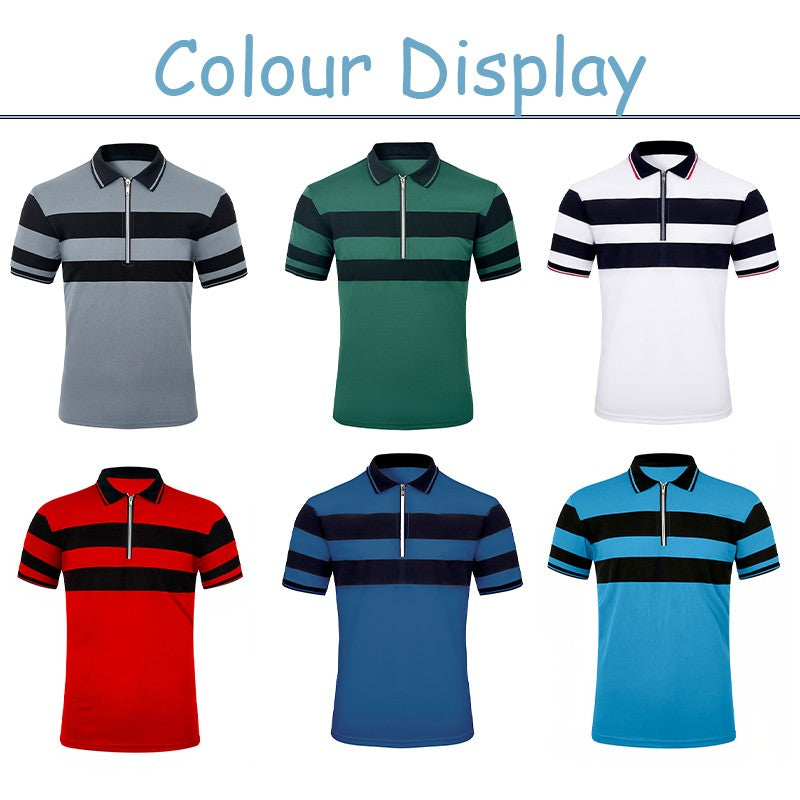 2025 Men's Summer Short Sleeve Polo Shirts Casual Breathable Comfortable Polo Shirt Print High Quality Male T-Shirt Dropshipping