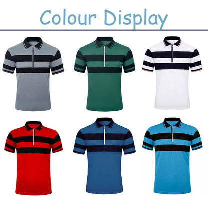 2025 Men's Summer Short Sleeve Polo Shirts Casual Breathable Comfortable Polo Shirt Print High Quality Male T-Shirt Dropshipping
