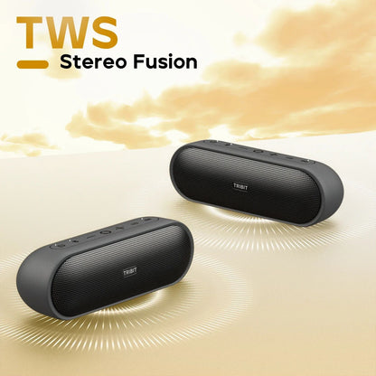 Caixa de Som Portátil Bluetooth TRIBIT XSound Plus 2, 30W de Potência, à Prova d'Água IPX7, Sem Fio, 24 horas de Reprodução Para Acampamento, Caminhada