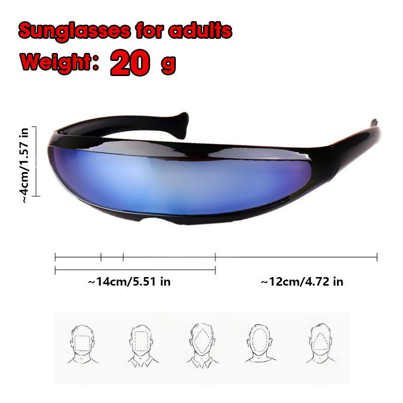 2024 X-men Sunglasses Men Women Brand Designer Special Memory Materials Laser Cyclops Travel Shield Sun Glasses UV400