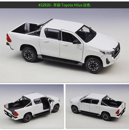 Maisto 1:27 Toyota Hilux Off-road Pick-up Modelo de Carro em Liga Brinquedo Coleção Peça de Exibição Presente