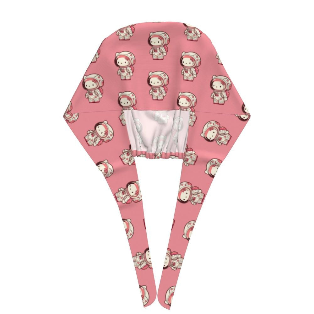 Custom Hello Kitty Medical Staff Scrubs Hat Women Men Cartoon Chara For Chef Hat Scrub Caps