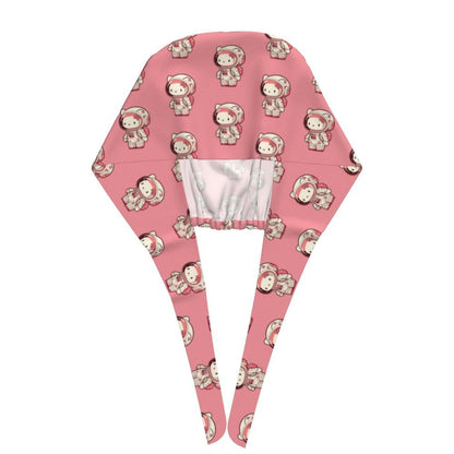 Custom Hello Kitty Medical Staff Scrubs Hat Women Men Cartoon Chara For Chef Hat Scrub Caps