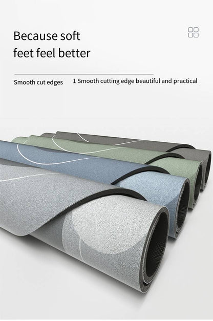 Diatomaceous Earth Absorbent Anti-fouling Kitchen Floor Mats Bathroom Anti-slip Rugs Kitchen Scrubbable Long Carpet