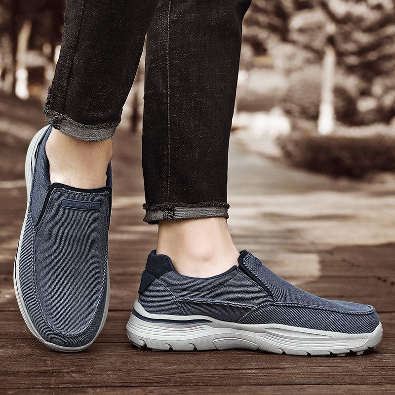Men's Shoes Comfortable Canvas Shoes Plus Size 48 Breathable Loafers Men's Walking Sports Shoes Men's Trendy Casual Sports Shoes