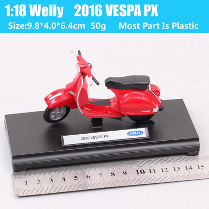 Maisto 1/18 Piaggio Vespa Scooter 98 PK 125 GTR P150X 300 MP5 Primavera GTS 125CC 150CC 946 Moto Miniatura de Brinquedo de Metal
