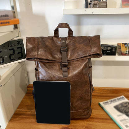 Advanced Retro Backpack for Men, Fashionable and Versatile, Trendy Brand Casual Backpack, Computer Travel Backpack