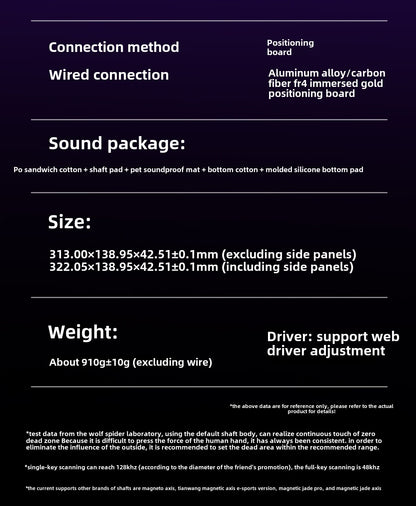 AULA HERO 84 HE Wired Mechanical Keyboard Music Rhythm RGB Backlit Magnetic Switch 8K Return Rate 128K Scan Rate Gaming Keyboard
