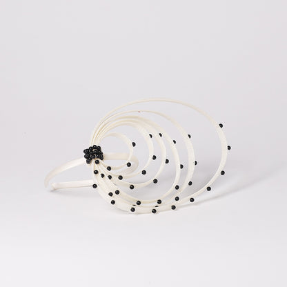 FS Rosa Marinho Coquetel Fascinators Chapelaria Chapéus De Casamento De Luxo Com Pérola Falsa Chapéu De Igreja Para Mulheres Elegante Chapeau Femme