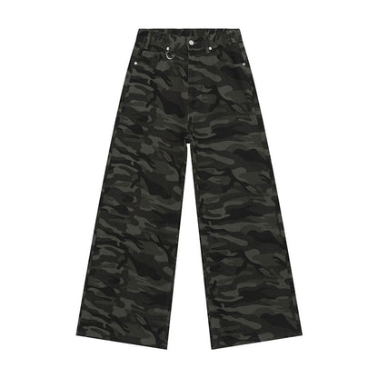 IEFB Vintage Men's Baggy Denim Trousers 2023 New Streetwear Wide Leg  Loose Denim Pants Fashion Distressed Straight Pants 9C1519
