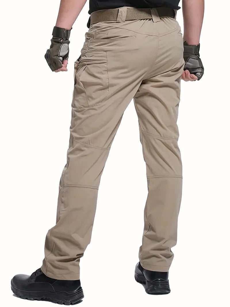 Men's Outdoor Multi Functional Tactical Pants, Multi Pocket Outdoor Hiking Sweatpants, Water-repellent, wear-resistant