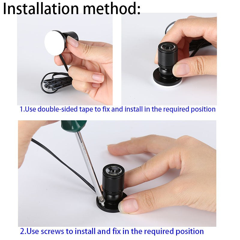 RGB Led Spotlight USB 5V Dimmable Colour Mini Ceiling Spot 1W 3W Showcase Pattern Showcase Light Room Decor 1 to 4 Remote Set