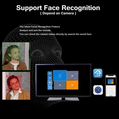 UHD 4K 8MP 5MP POE IP metal Camera Intercom AI Face/Human/Car Detection Color Night CCTV Video Surveillance Security For NVR