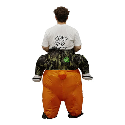 Cartoon Inflatable Capibara Ride on Costume Mascot Carnival Halloween Character Cosplay Fancy Costume Funny Performance Costume