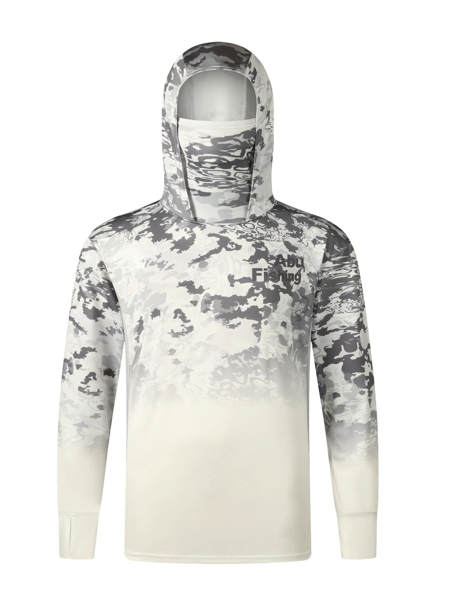 Camisa de Pesca com Capuz Esportivo Masculino 2025 de Manga Comprida com Proteção Solar e Gola Boca