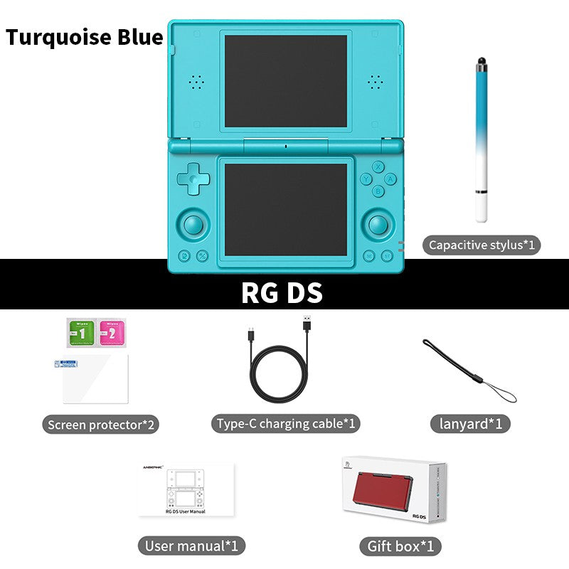 Anbernic RG DS Handheld Game Console 4" IPS Dual Screen Android 4000mAh Flip Video Games Player Supports RixelHK Wifi Streaming