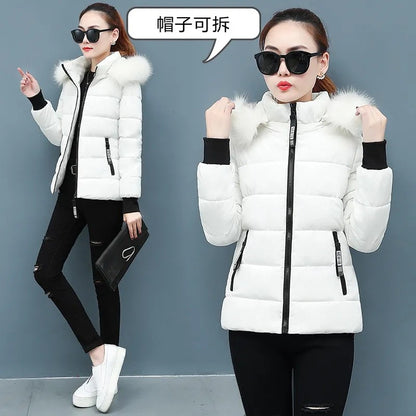 Women's Winter Parka Coat 2025 Korean Version Loose Lady Cotton Padded Outerwear Temperament Casual Ladies Down Cotton Jacket