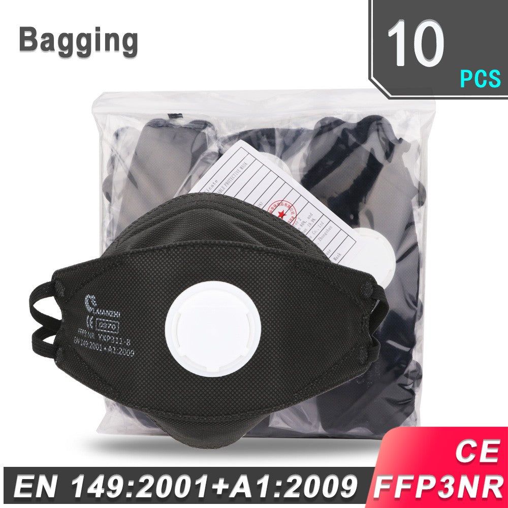 LAIANZHI FFP3 CE Face mask Air valve protective masks pm2.5 masks harmful hygiene mask filter Headwear mouth mask ffp3mask