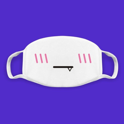 Super Cute Expression Smile Breathable Mouth Face Mask For Korean Black Kpop Unisex Kawaii Face Mouth Muffle Mask Cotton Anime