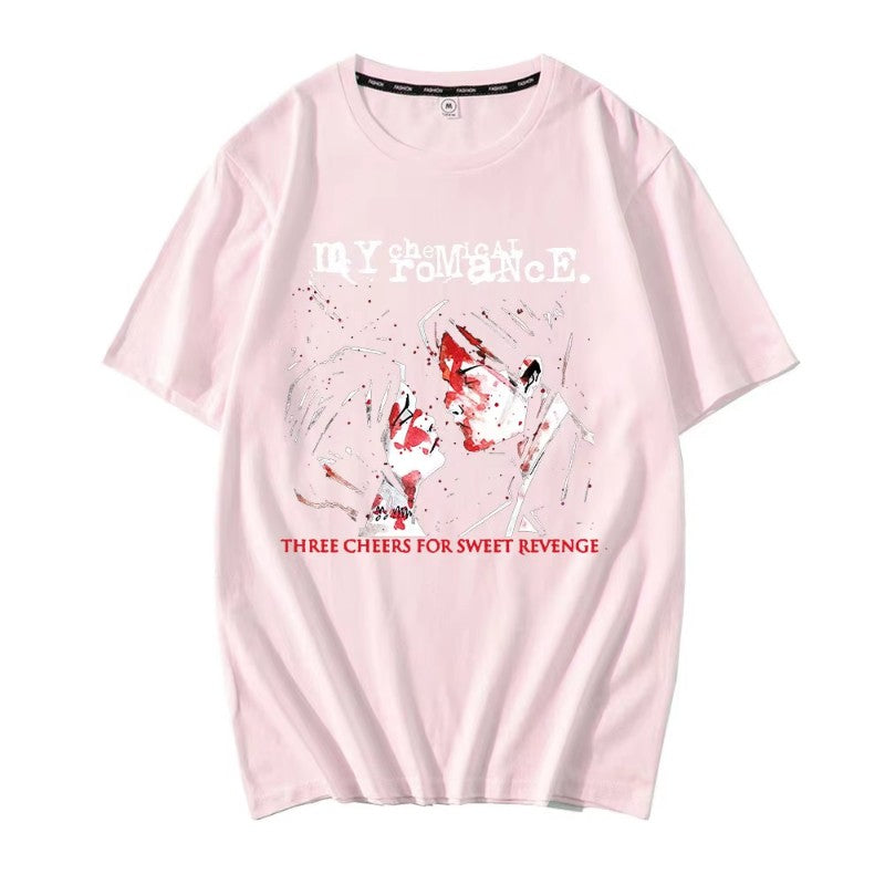 Hot Sale Couple Tshirts My Chemical Romance Mcr Dead Emo Popular Style 100% Cotton T-shirts Fashion Funny Comfortable T-shirt
