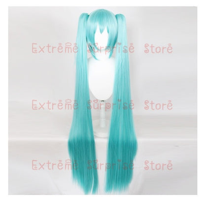 Female Miku Cosplay Wig 110cm Long Short Male Mikuo Cosplay Wig Heat Resistant Synthetic Wig Headwear Props