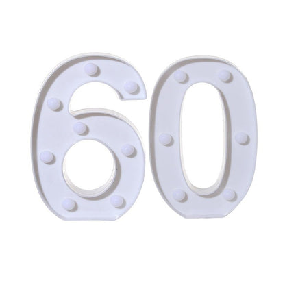 2Pcs Number 16 18 21 30 Led Light String Happy Birthday Party Decoration Wedding Anniversary Adult Birthday Party Gift Light Led