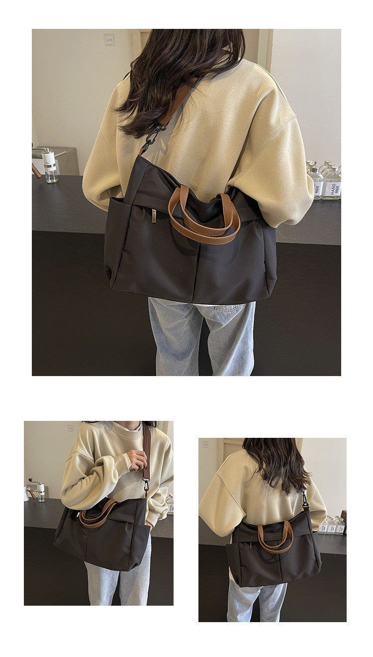 Multi Functional Tote Bag: Durable Nylon Work & Daily Shoulder Purse, Large Capacity Handbag Crossbody Bags for Women Daily Use