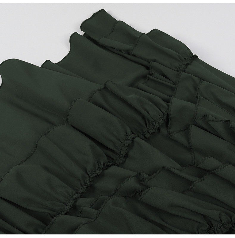 Brown Ruffled High Waisted Long Victorian Skirt Steampunk Skirts Womens Party Wear Gothic Vintage Clothes Medieval Costume Sexy