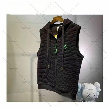 Y2K Harajuku Fashion Oversized Zipper Hooded Short-sleeved Men American Street Hip-hop Retro Casual Loose T-shirt Women