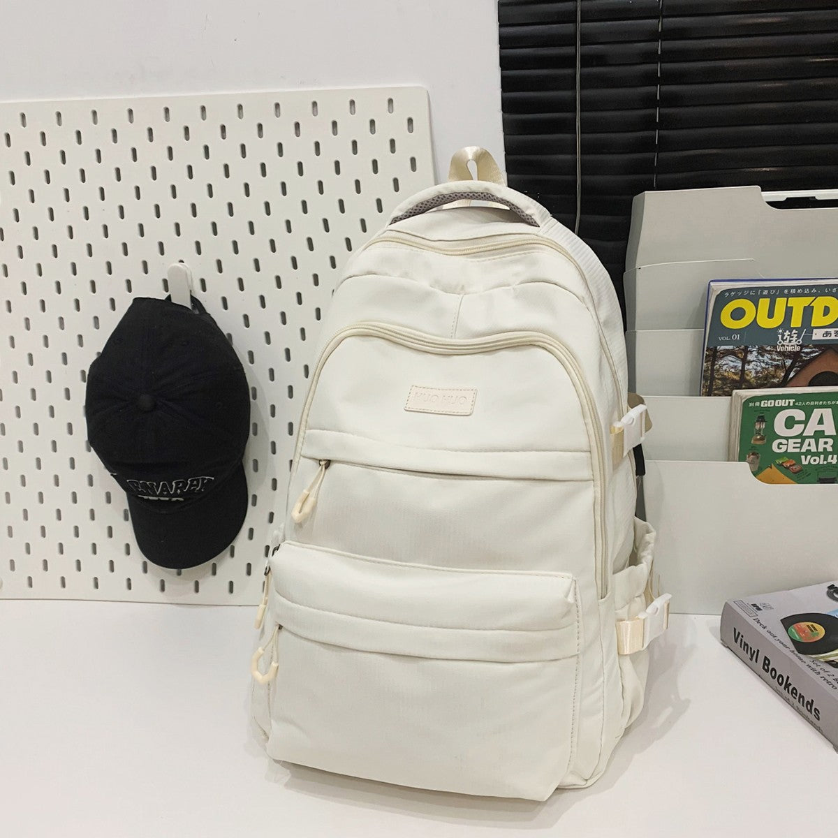 Mochila Escolar Unissex Nova Japonesa Simples de Estudante do Ensino Médio e Fundamental Mochila de Grande Capacidade