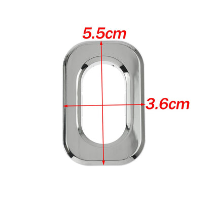 Tampa de Preenchimento do Furo da Antena ABS de Motocicleta Preto/Cromo para Harley Touring Street Glide FLHX 2006-2019 Road Glide 2010-2019