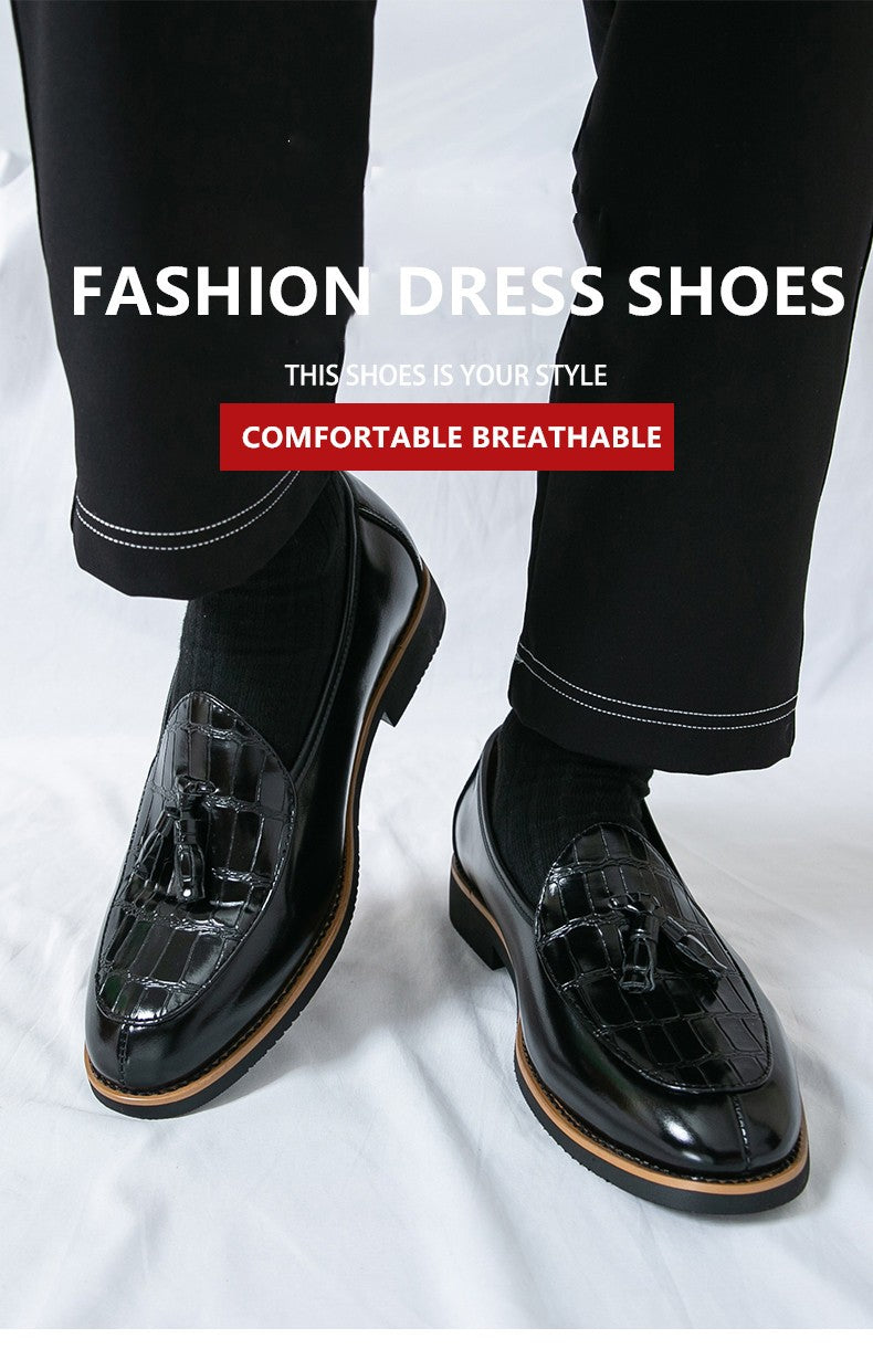 Big Size 47 Business Oxford Shoes Wedding Party Men Dress Shoes Breathable Leather Casual Men's Shoes British Style Loafers