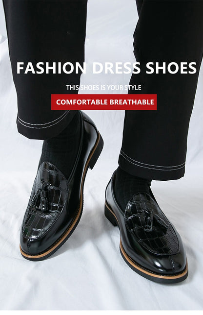 Big Size 47 Business Oxford Shoes Wedding Party Men Dress Shoes Breathable Leather Casual Men's Shoes British Style Loafers