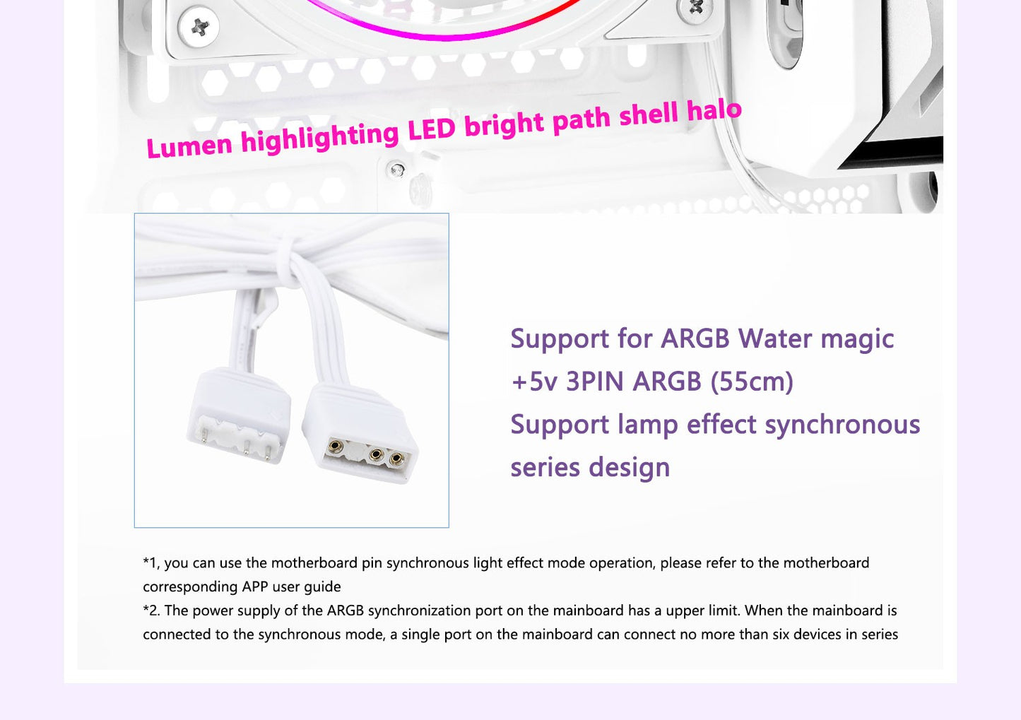 Thermalright TL-S12 120mm HALO Cooling Fan 5V 3PIN ARGB Fan pc gamer 360° exquisite light effect computer Case Fan ventilador