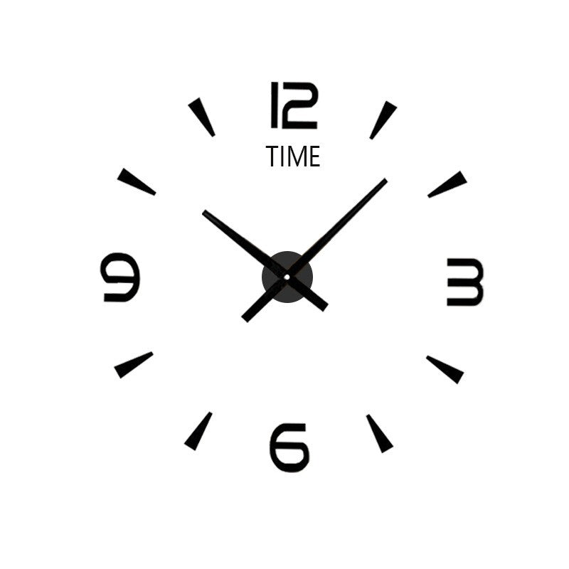 Modern Design Large Wall Clock 3D DIY Quartz Clock Fashion Watch Acrylic Mirror Stickers Living Room Home Decoration Decor
