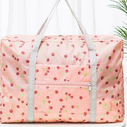 Large capacity travel bag foldable travel bag suitable for business trips travel sports and fitness weekend overnight bags women