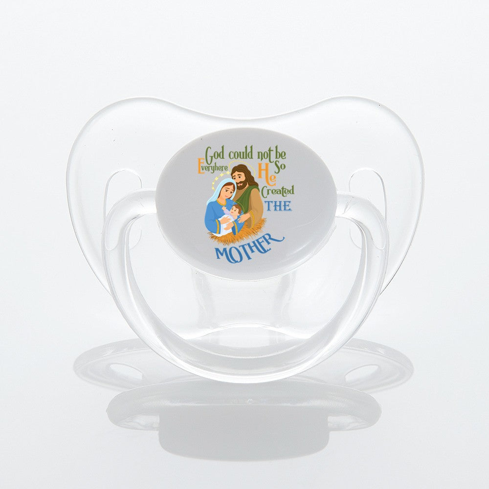 MIYOCAR colorful lovely Jesus mother pacifier dummy BPA free unique gift for new born baby shower
