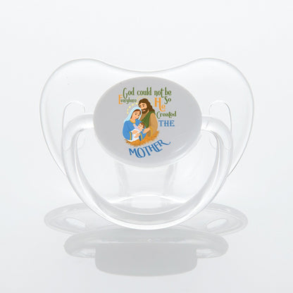 MIYOCAR colorful lovely Jesus mother pacifier dummy BPA free unique gift for new born baby shower