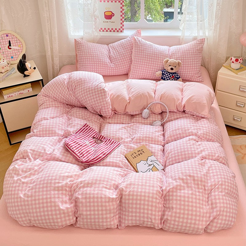 Pre-Washed Microfiber Duvet Cover Set with 2 Pillowcases - Ultra Soft Wrinkle-Resistant Bedding Set, Hypoallergenic & Breathable