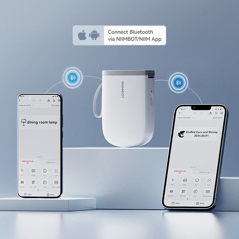 Mini Impressora de Etiquetas Portátil NIIMBOT D11 Nova Versão 300DPI Bluetooth Sem Fio Máquina de Etiquetas Impressora de Adesivos para Cozinha e Crachás