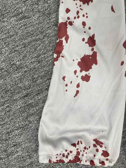 Kids Bloody Ghost Bride Costume, Girls Halloween Dress with Veil and Arm Sleeves