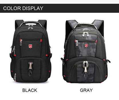 Waterproof Men's Backpack 17/20 Inch Laptop Backpacks School Travel Bag Swiss-style Large Capacity Business bagpack Male Mochila