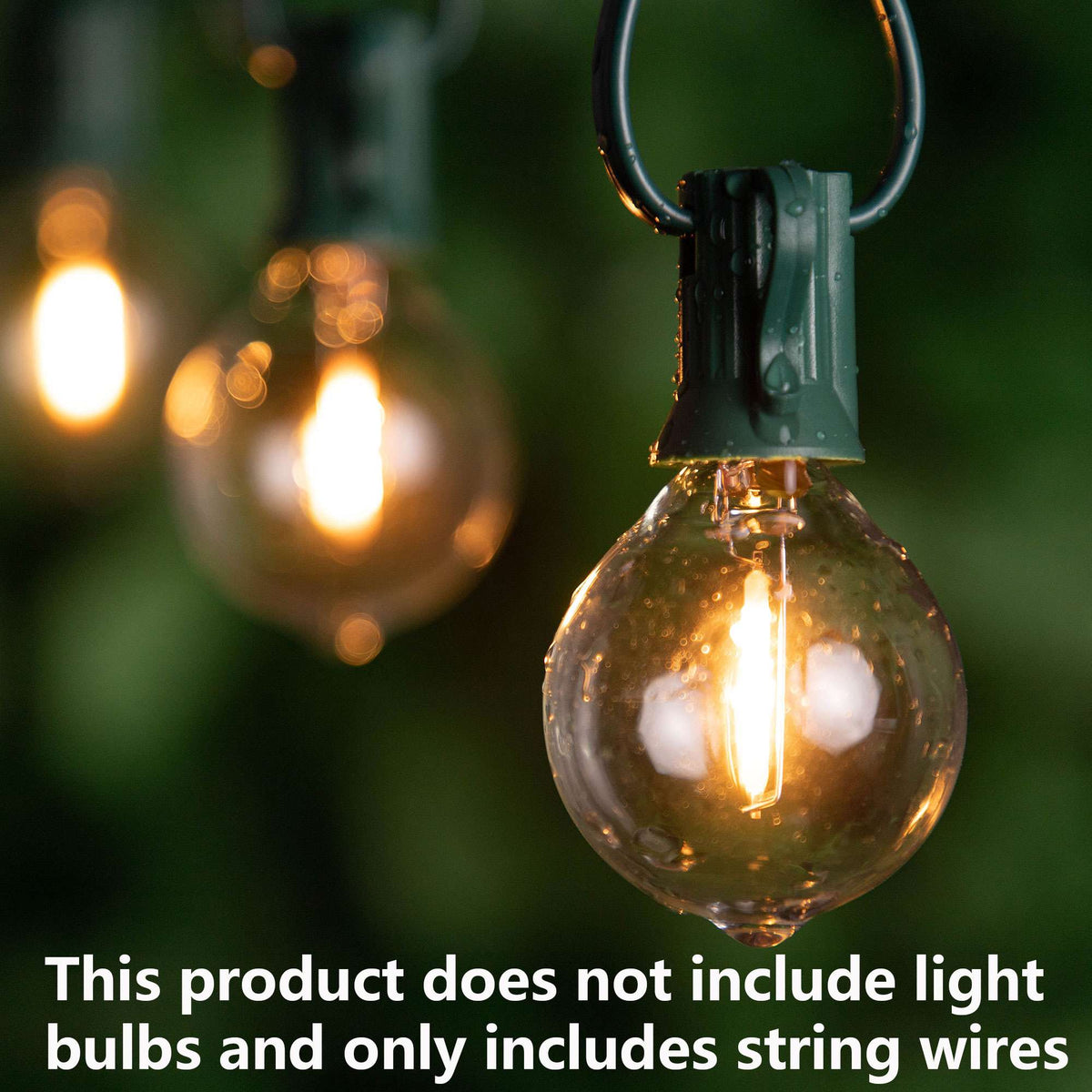 Outdoor Light Cable EU 220V US 110V String Light Wire E12 Sockets C7 Lamp Base Connectable Party Wedding Decor Street Garland
