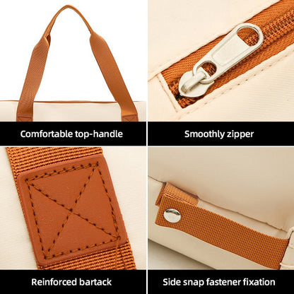 2Pc Multifunctional Travel Duffel Women Weekend Tote Bag Expandable Luggage Handbag Trip Carry On Pack Sports Gym Crossbody Bags