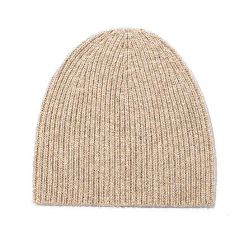 Pure Wool Beanies Stocking Caps Winter Women Men Knitted Bonnet Cap Hat Soild Colour Autumn Winter