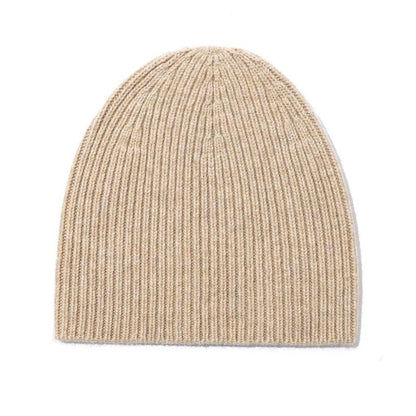 Pure Wool Beanies Stocking Caps Winter Women Men Knitted Bonnet Cap Hat Soild Colour Autumn Winter