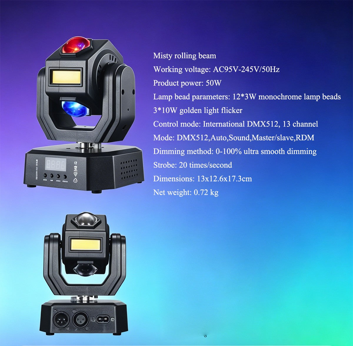 Mini Moving Head Light DMX Sound Control Remote for Disco DJ Strong Beam Wedding Event Lighting Home Party Decoration